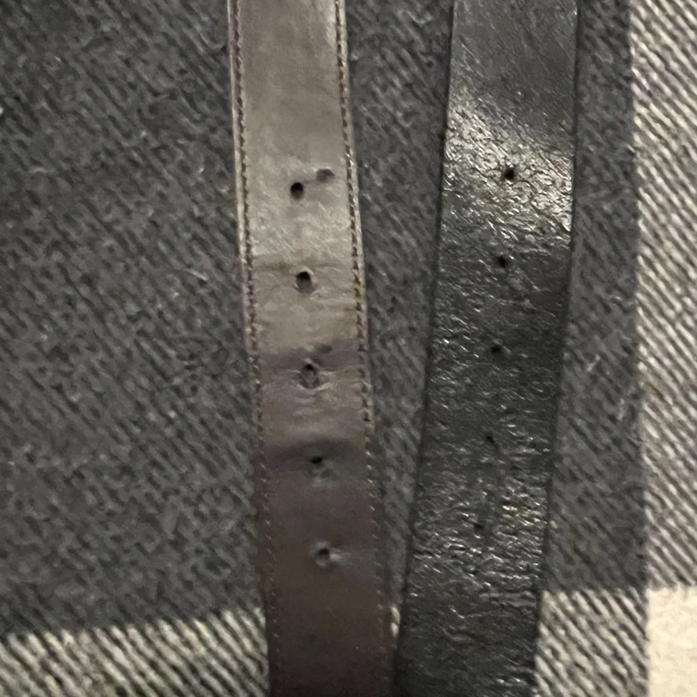 Banana Republic Genuine Leather Black Belt & Berge Croc embossed GL Brown Belt - Picture 6 of 6